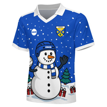 County Cavan Christmas Jersey - Kids Snowman