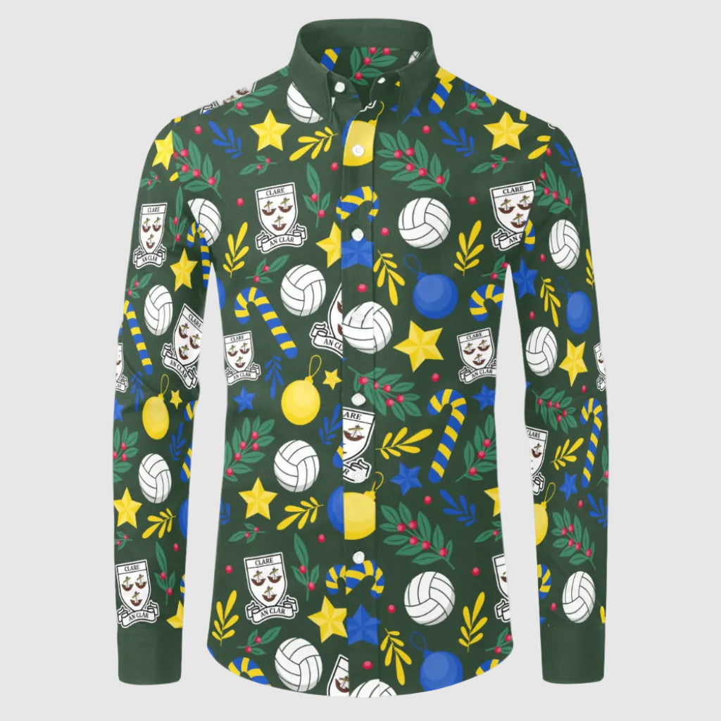 County Clare Christmas Button Up Shirt