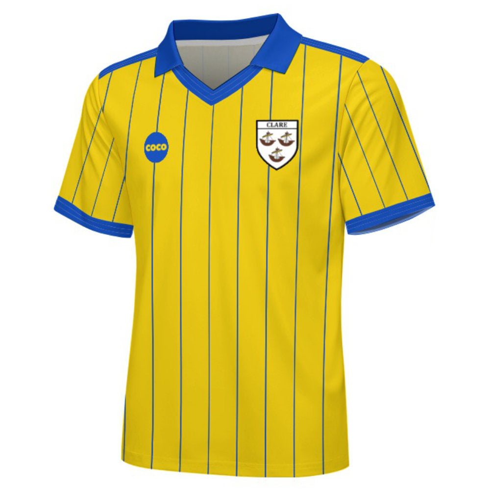 County Clare Retro Jersey Pinstripe - Kids Age 9-10