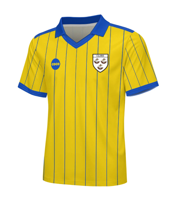 County Clare Retro Jersey Pinstripe - Kids Age 9-10