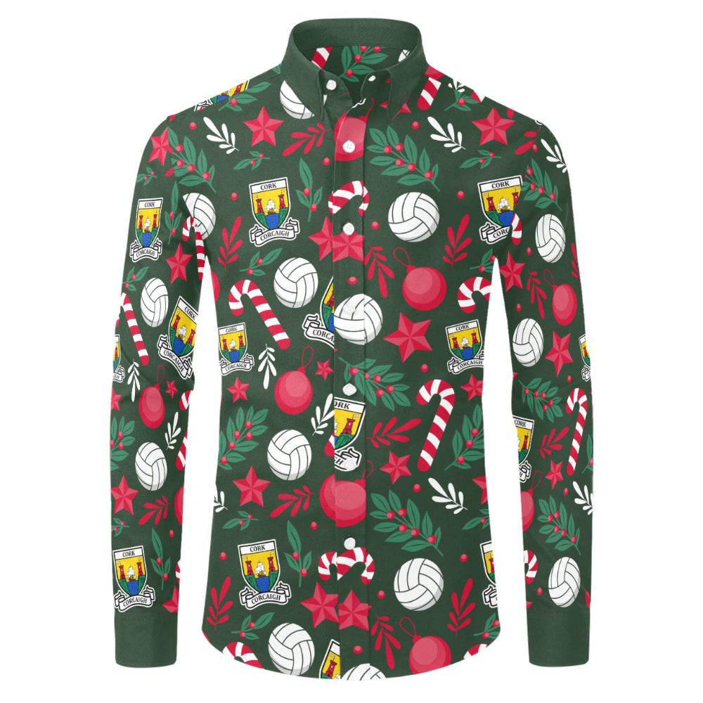 County Cork Christmas Button Up Shirt