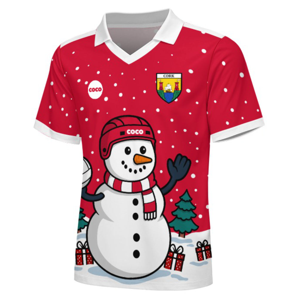 County Cork Christmas Jersey - Kids Snowman