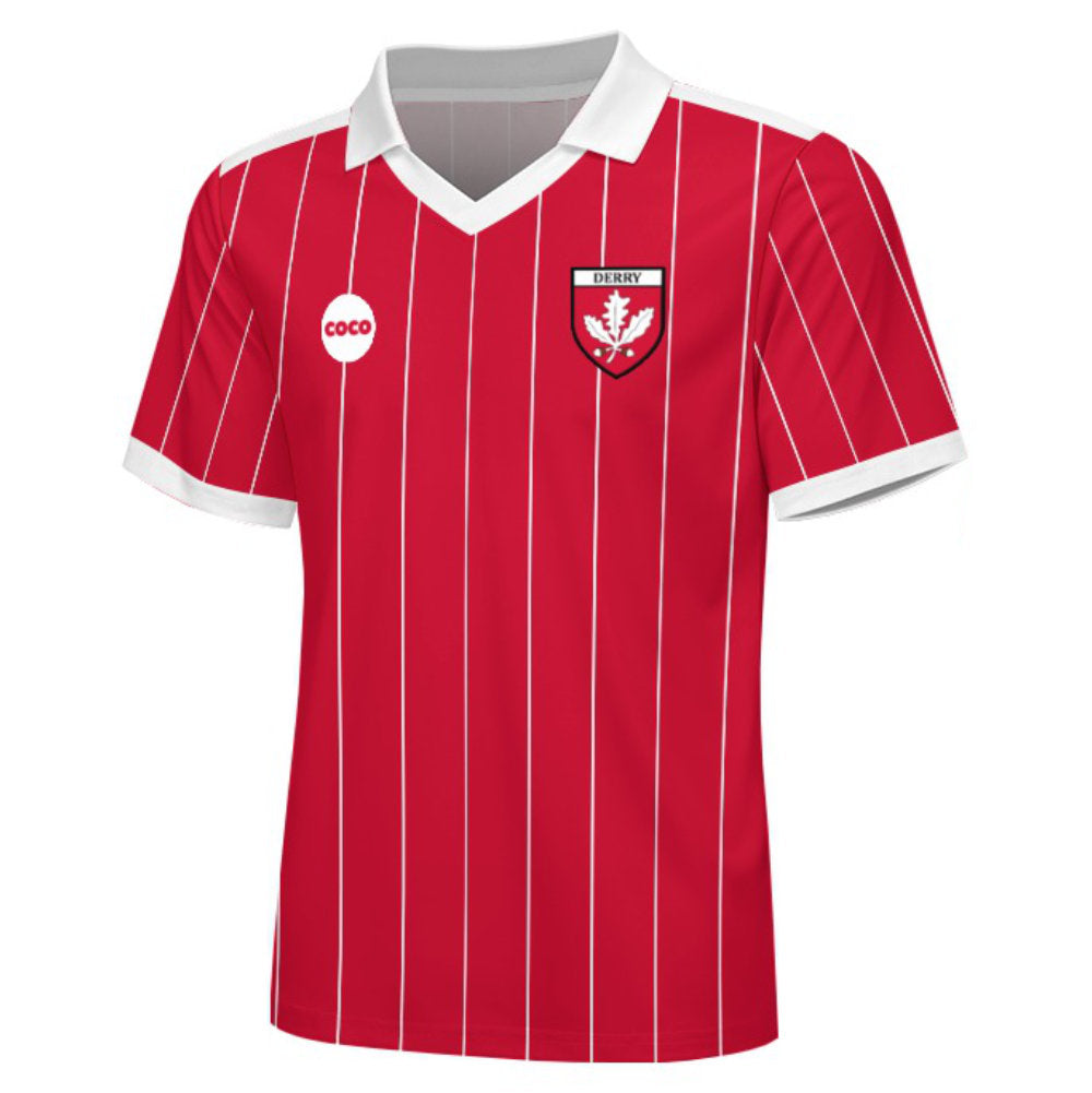 County Derry Retro Jersey Home Edition - Kids Age 13-14