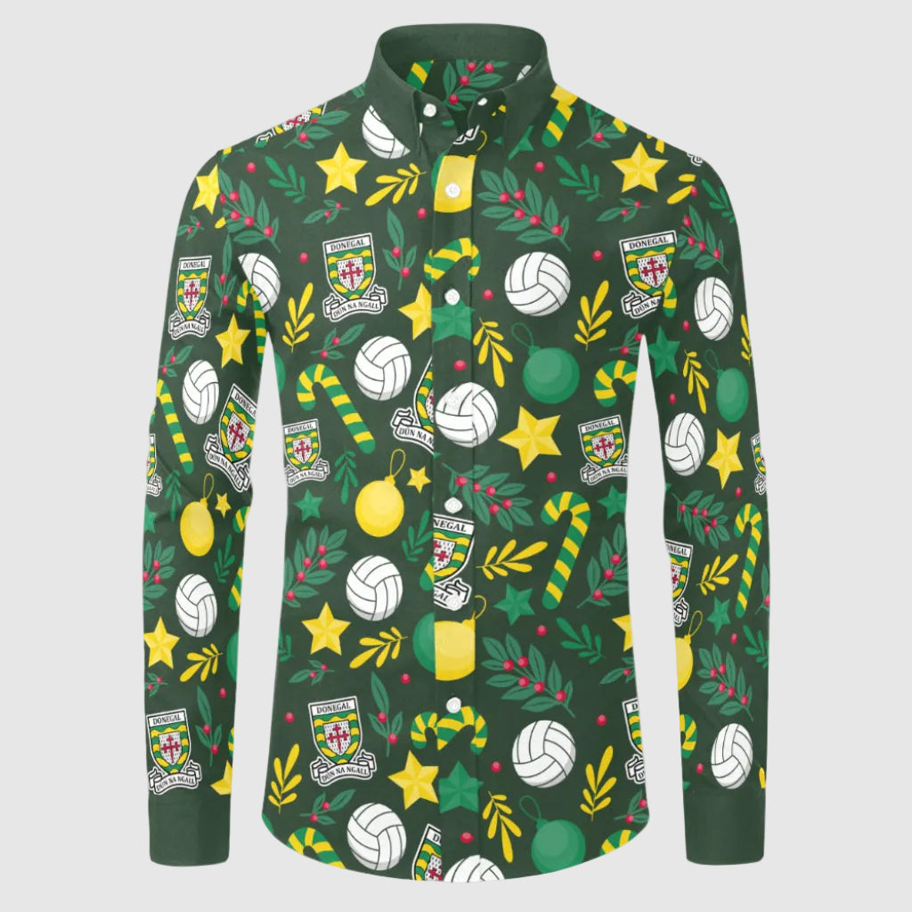 County Donegal Christmas Button Up Shirt