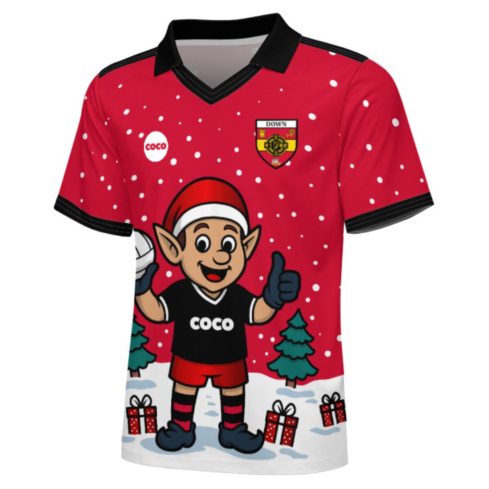County Down Christmas Jersey - Kids Elf