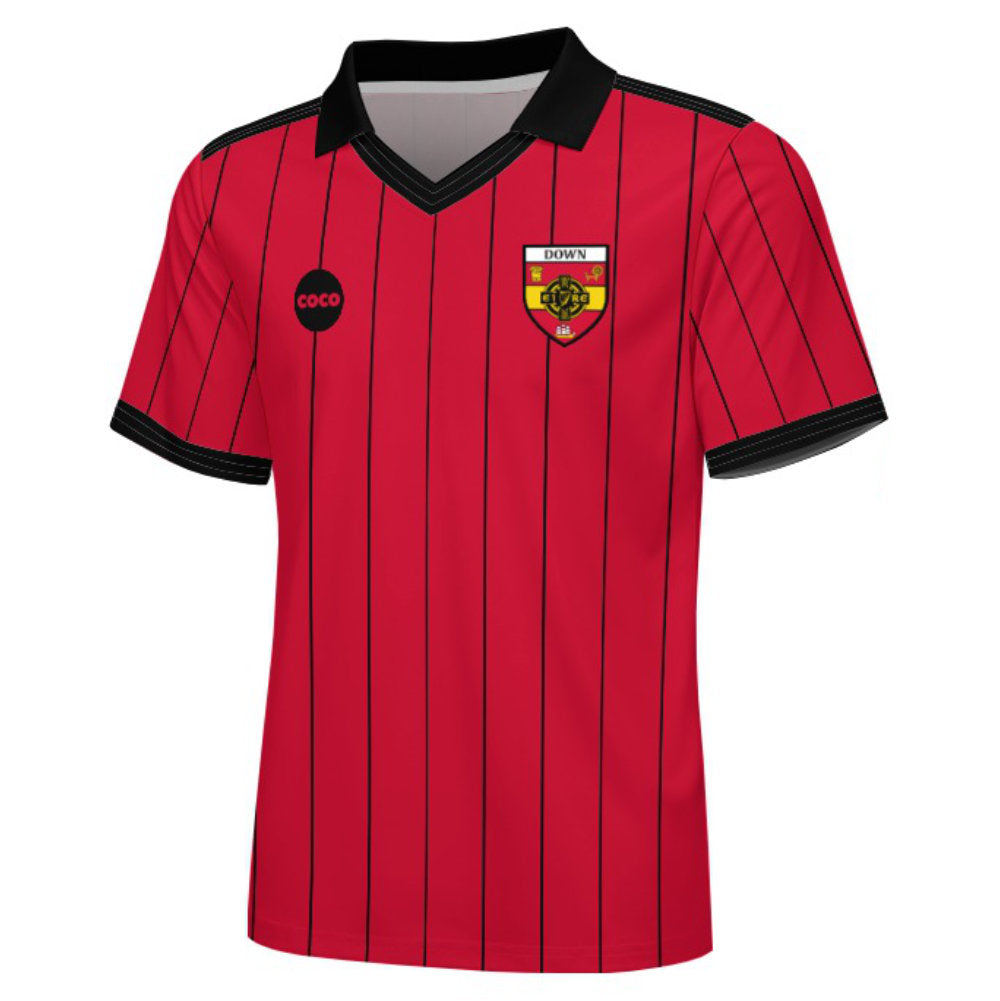 County Down Retro Jersey Home Edition - Kids Age 13-14