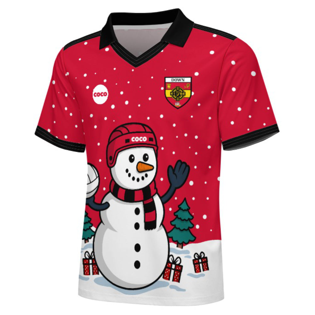 County Down Festive Jersey Snowman
