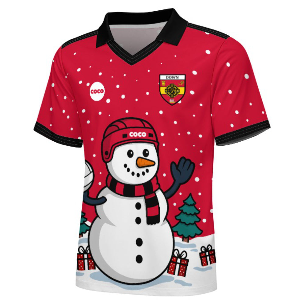 County Down Christmas Jersey - Kids Snowman
