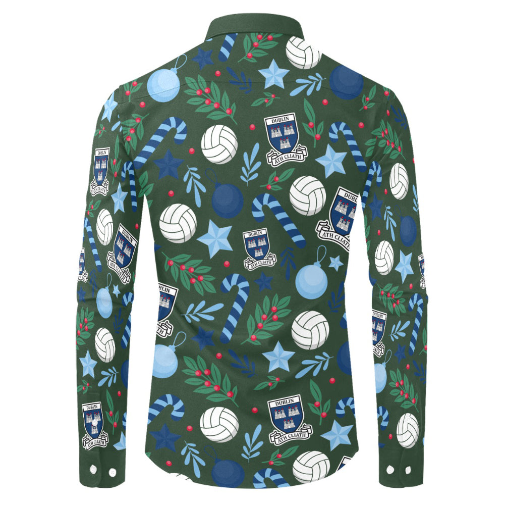 County Dublin Christmas Button Up Shirt