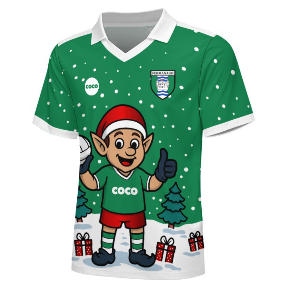 County Fermanagh Christmas Jersey - Kids Elf