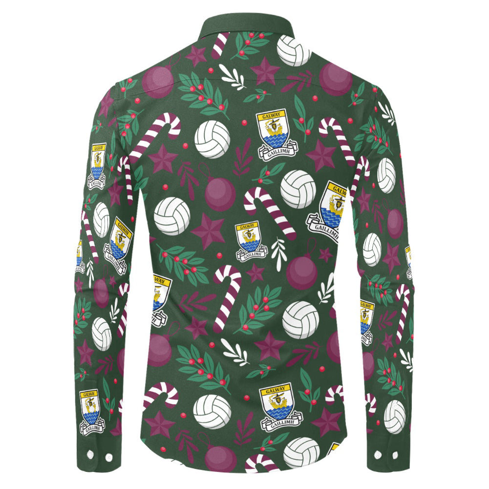 County Galway Christmas Button Up Shirt