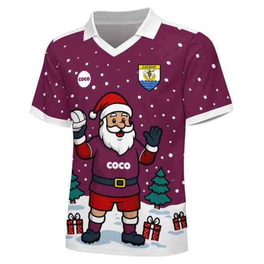 County Galway Christmas Jersey - Kids Santa