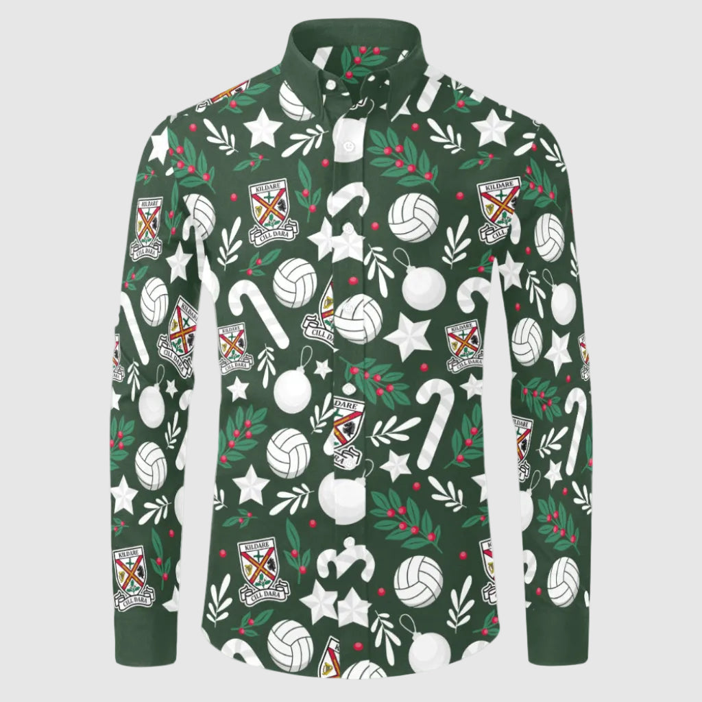 County Kildare Christmas Button Up Shirt