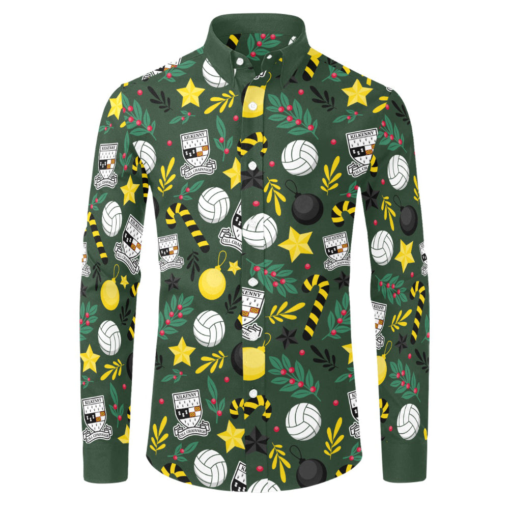 County Kilkenny Christmas Button Up Shirt