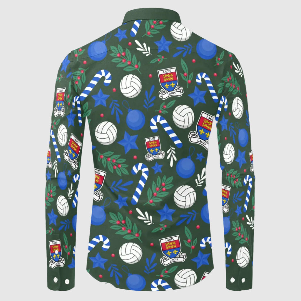 County Laois Christmas Button Up Shirt