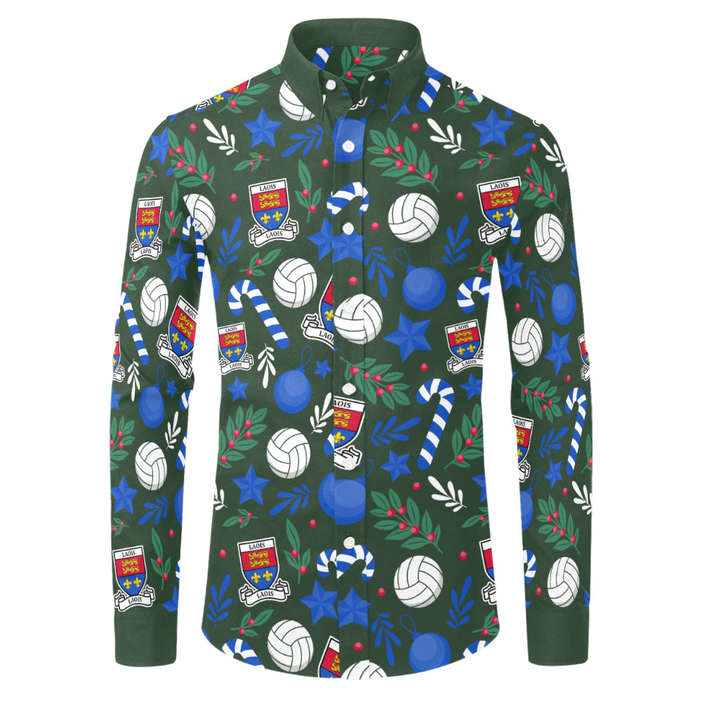 County Laois Christmas Button Up Shirt