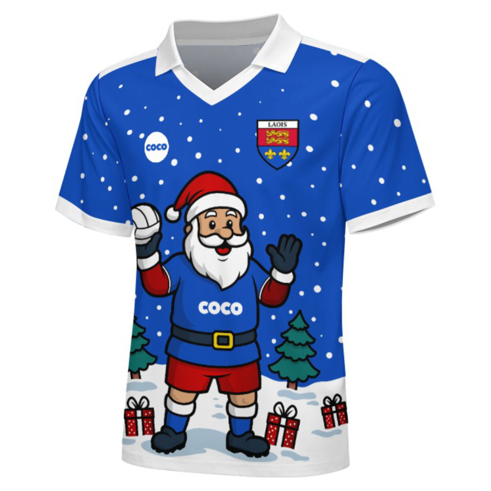 County Laois Christmas Jersey - Kids Santa