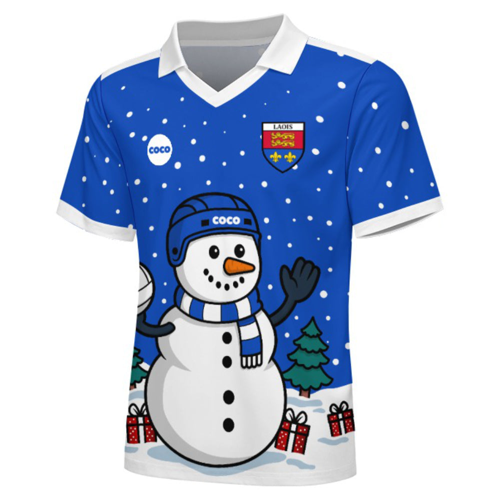 County Laois Christmas Jersey - Kids Snowman