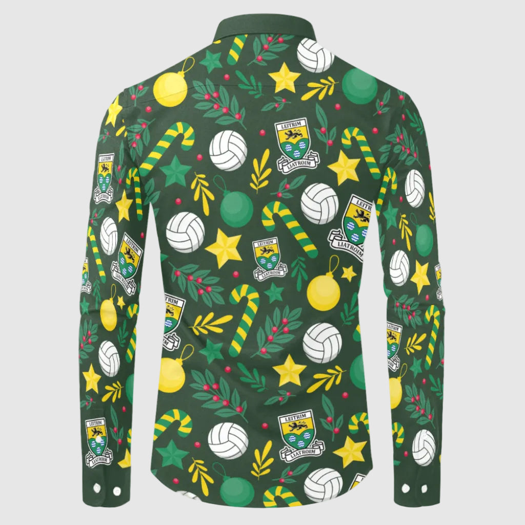 County Leitrim Christmas Button Up Shirt