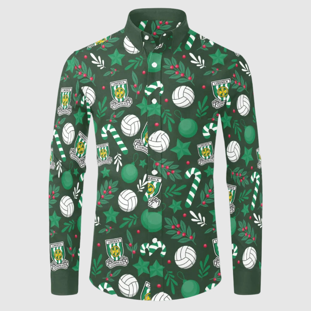 County Limerick Christmas Button Up Shirt