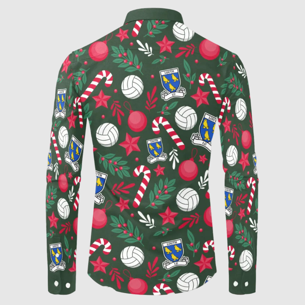 County Louth Christmas Button Up Shirt
