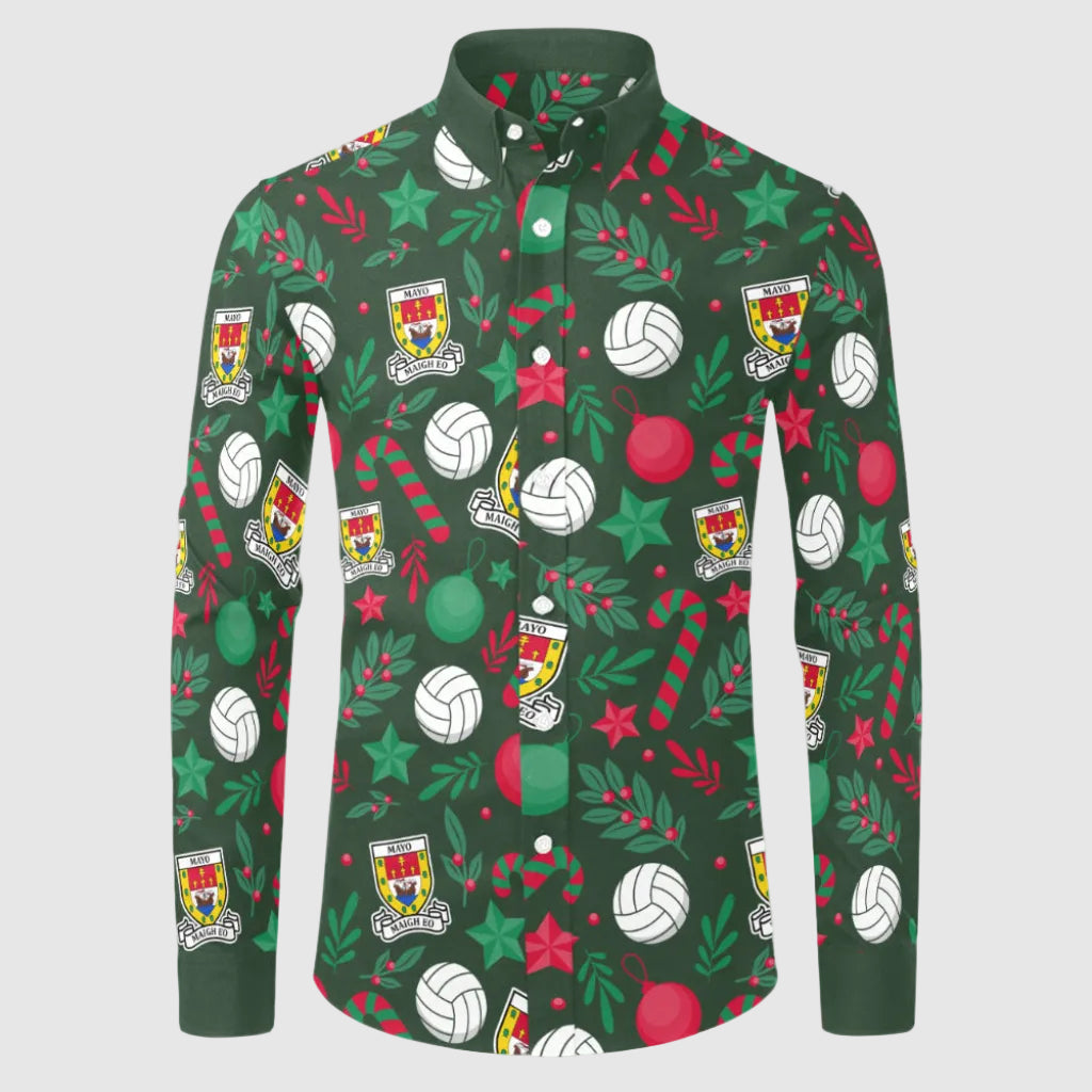 County Mayo Christmas Button Up Shirt