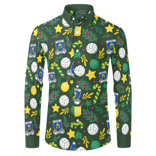 County Meath Christmas Button Up Shirt