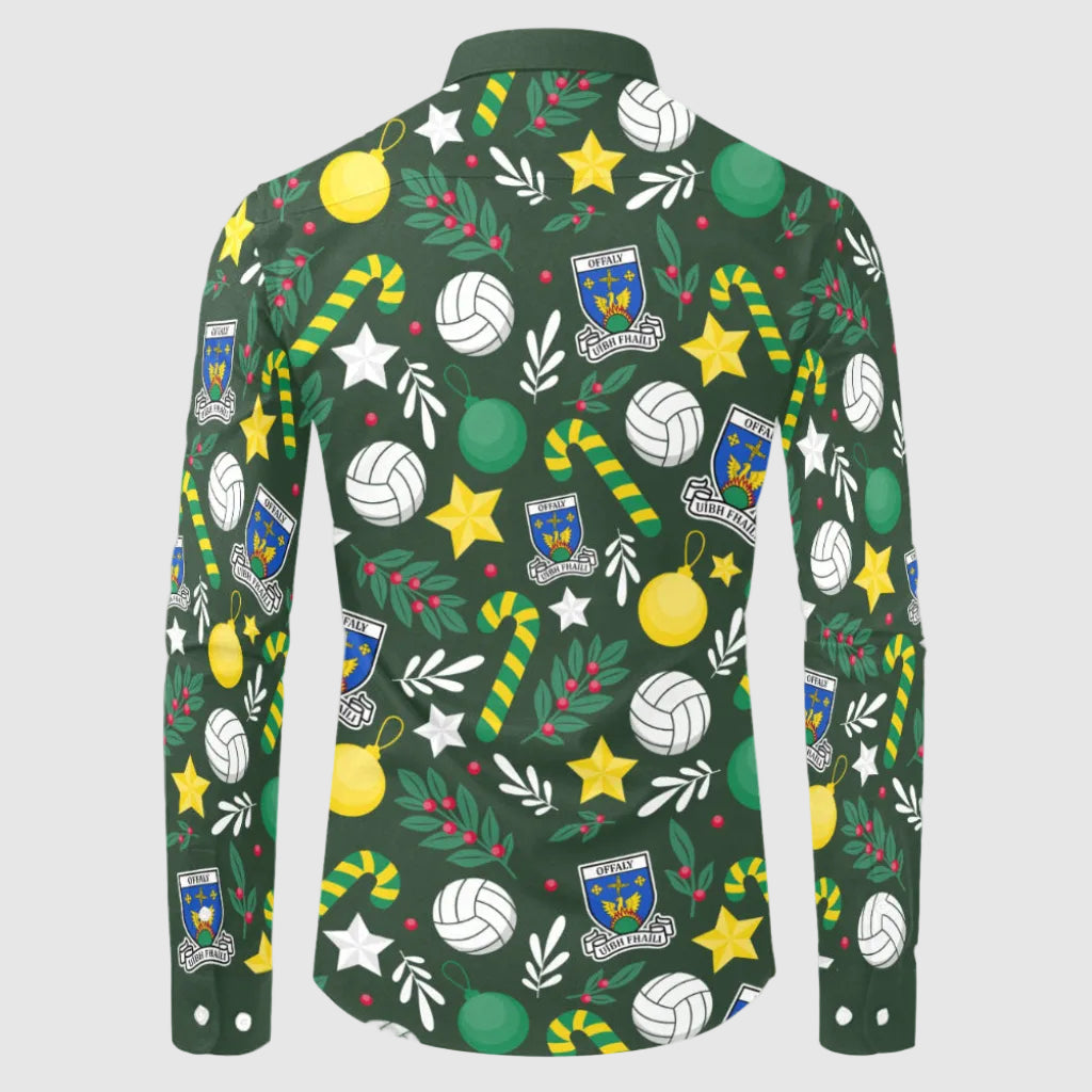 County Offaly Christmas Button Up Shirt