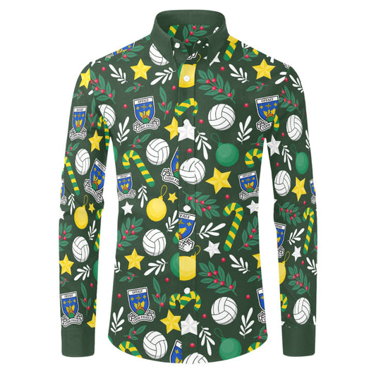County Offaly Christmas Button Up Shirt