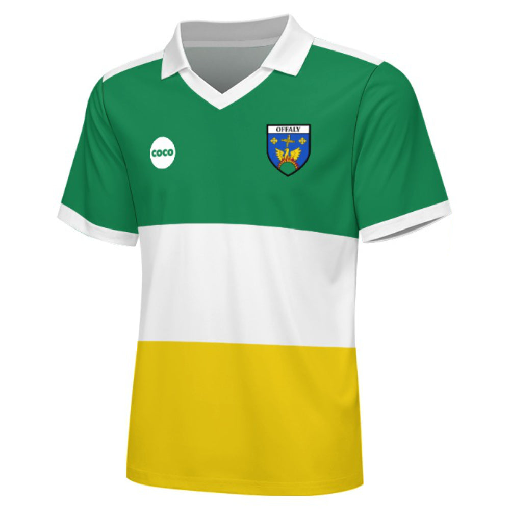 County Offaly Retro Jersey Home Edition - Kids Age 13-14