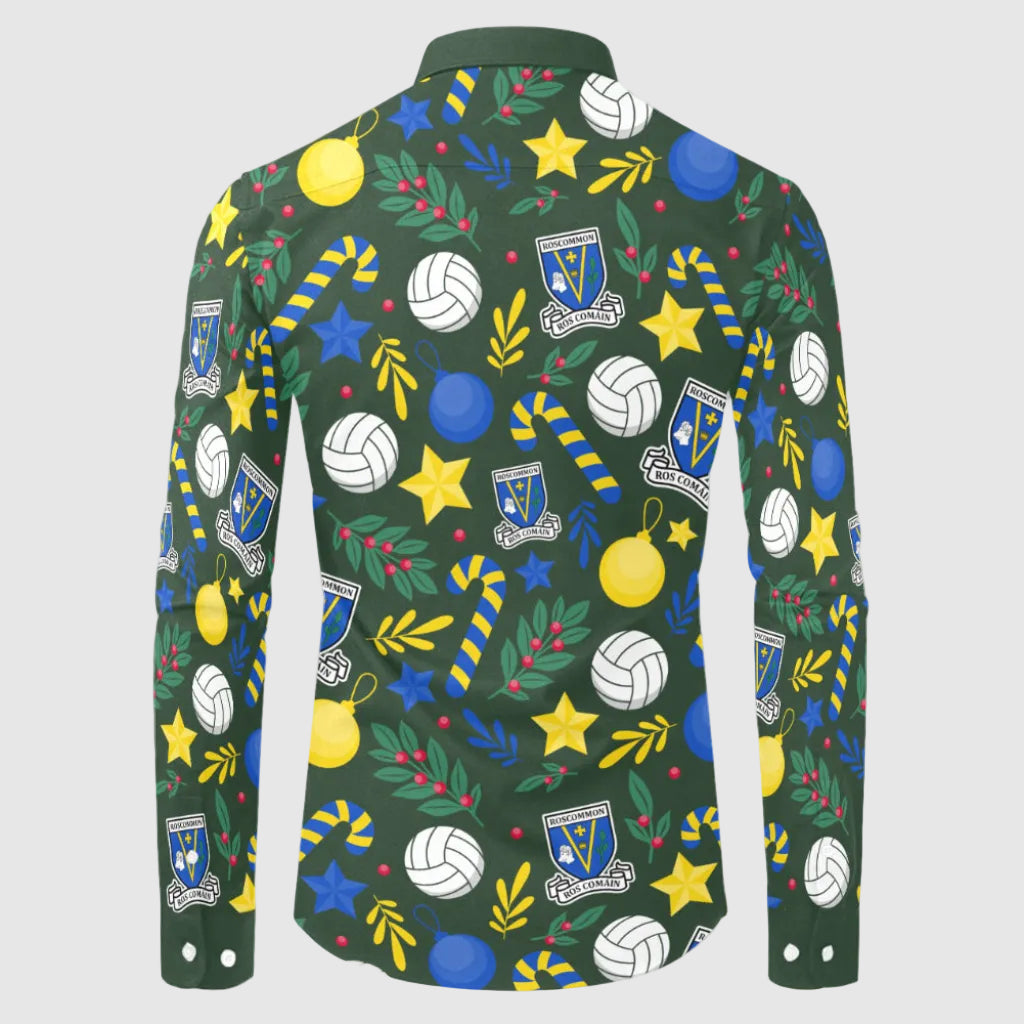 County Roscommon Christmas Button Up Shirt