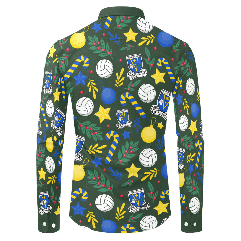 County Roscommon Christmas Button Up Shirt