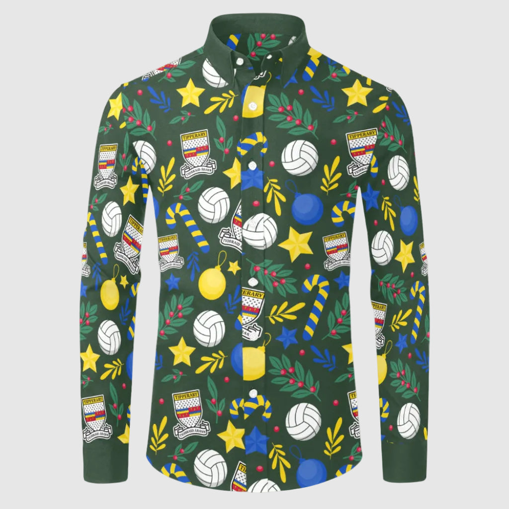County Tipperary Christmas Button Up Shirt