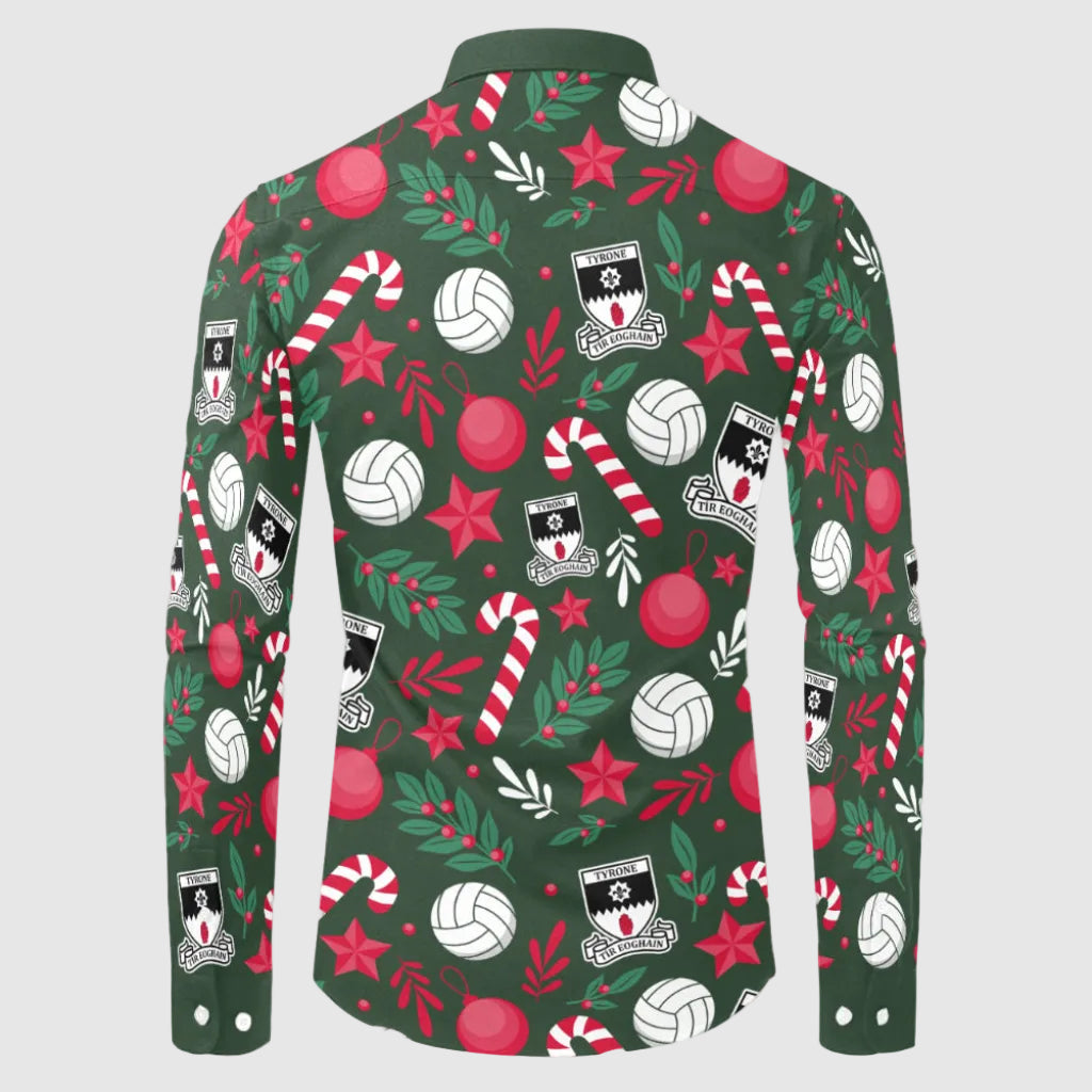 County Tyrone Christmas Button Up Shirt