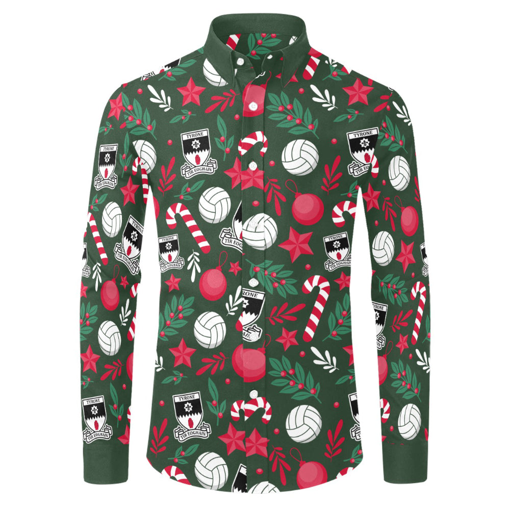 County Tyrone Christmas Button Up Shirt