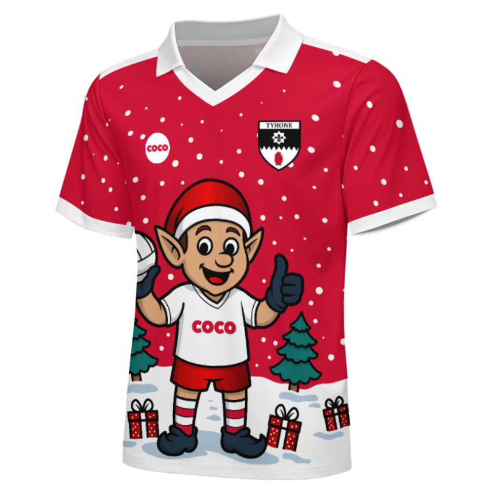County Tyrone Christmas Jersey - Kids Elf