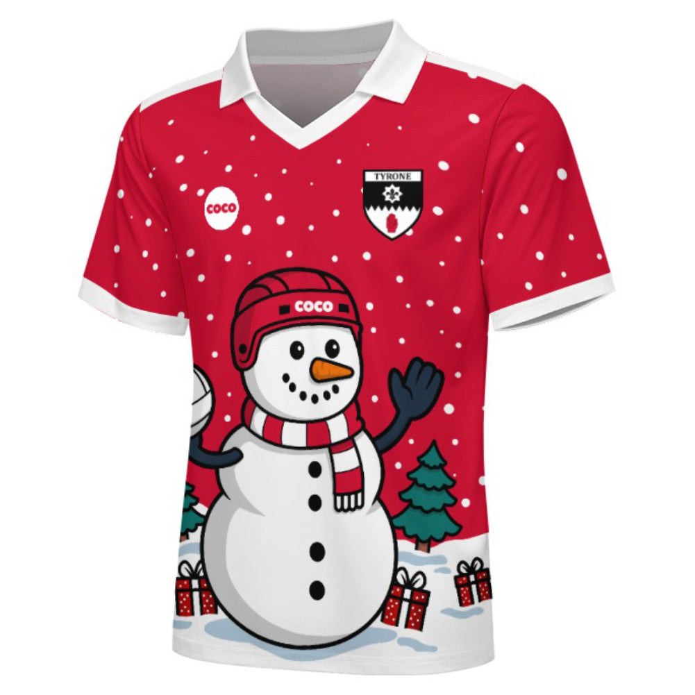 County Tyrone Christmas Jersey - Kids Snowman