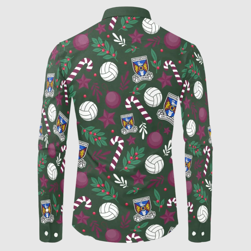 County Westmeath Christmas Button Up Shirt