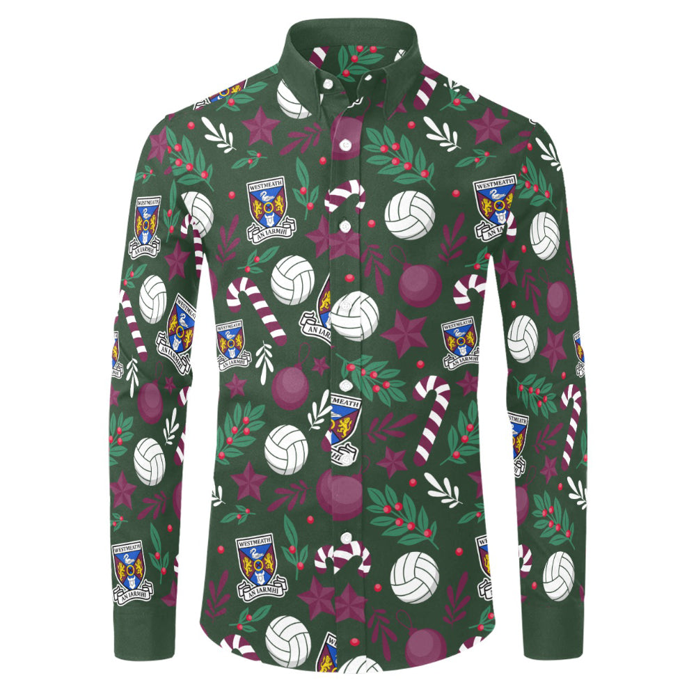 County Westmeath Christmas Button Up Shirt