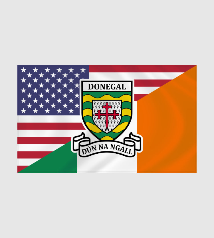 County Donegal Irish American Flag