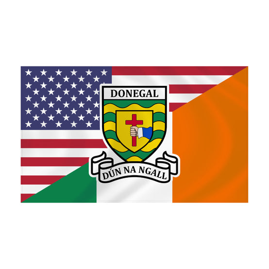 County Donegal Irish American Flag