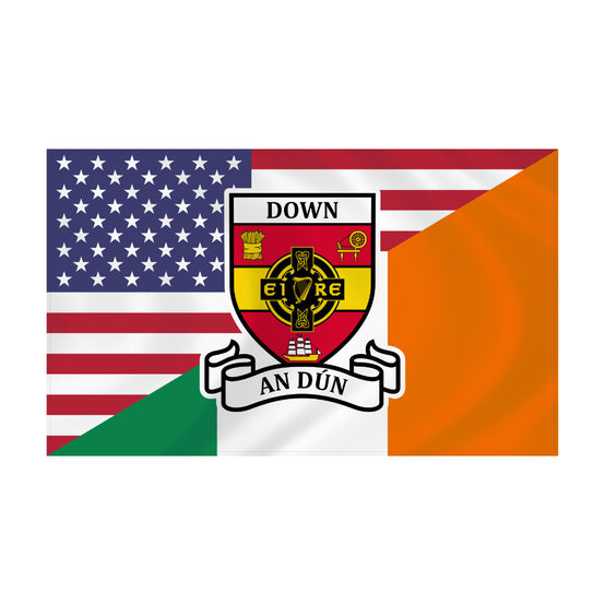 County Down Irish American Flag