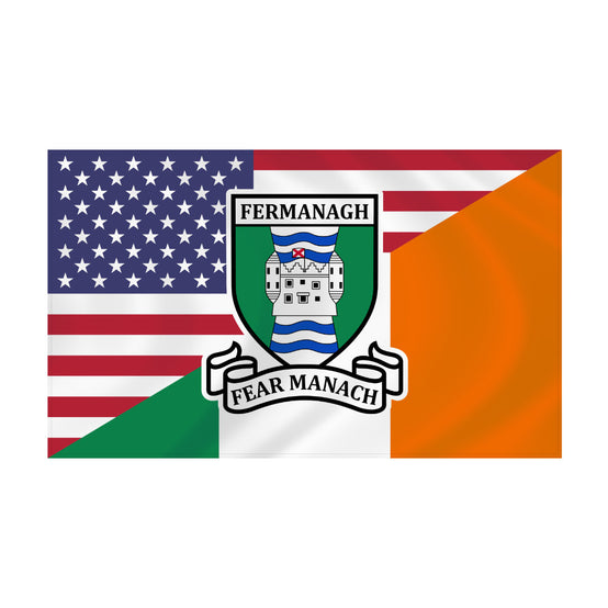 County Fermanagh Irish American Flag