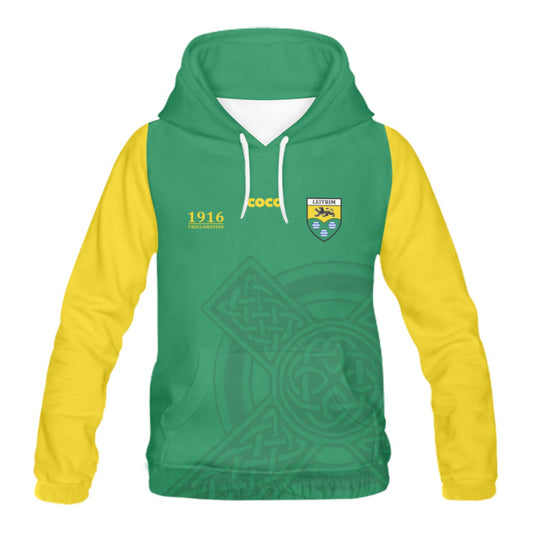 County Leitrim 1916 Proclamation Hoodie - Adults 4XL