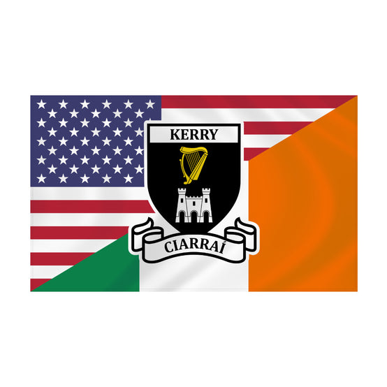 County Kerry Irish American Flag