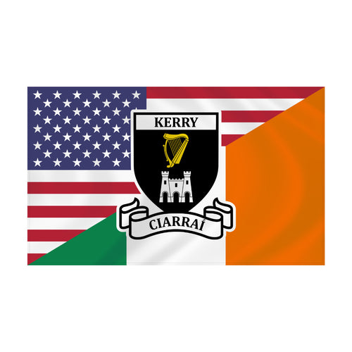 County Kerry Irish American Flag