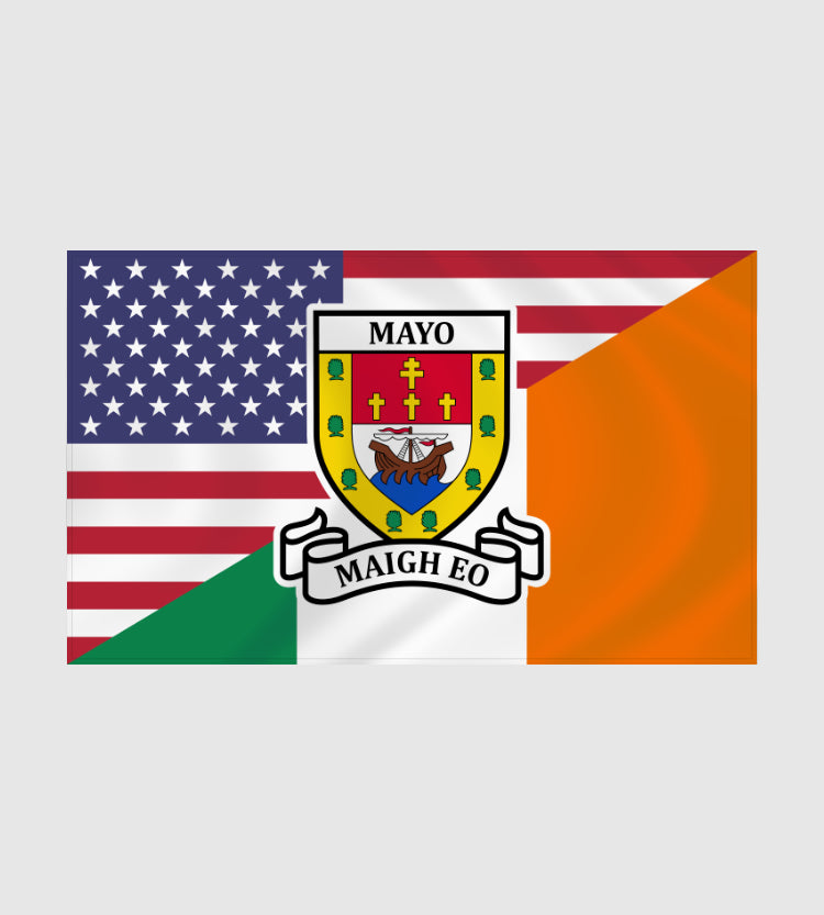 County Mayo Irish American Flag