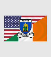 County Meath Irish American Flag
