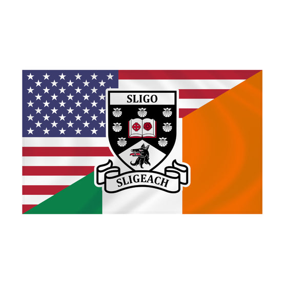 County Sligo Irish American Flag