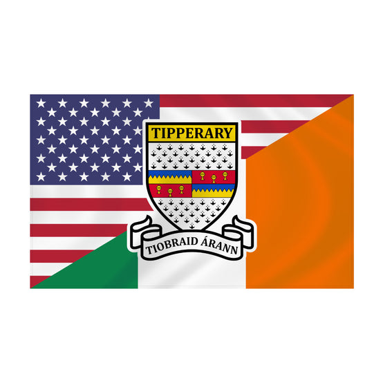 County Tipperary Irish American Flag